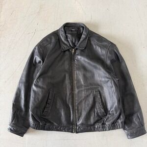 Vintage Croft&Barrow Men's 2XL Leather Jacket